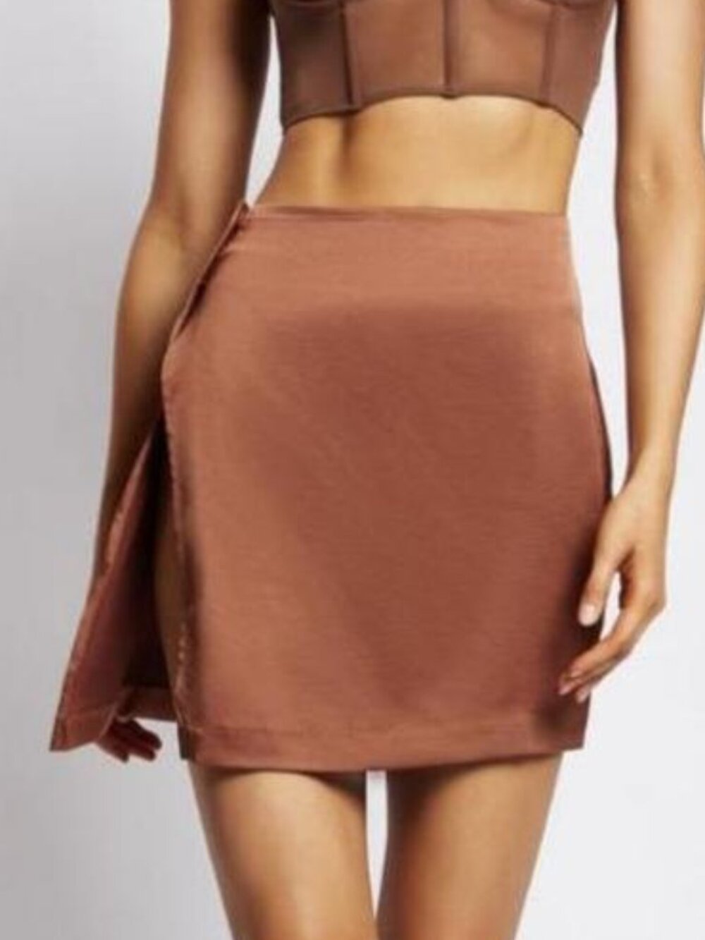 NWT Meshki Satin Mini Skirt - SIZE M